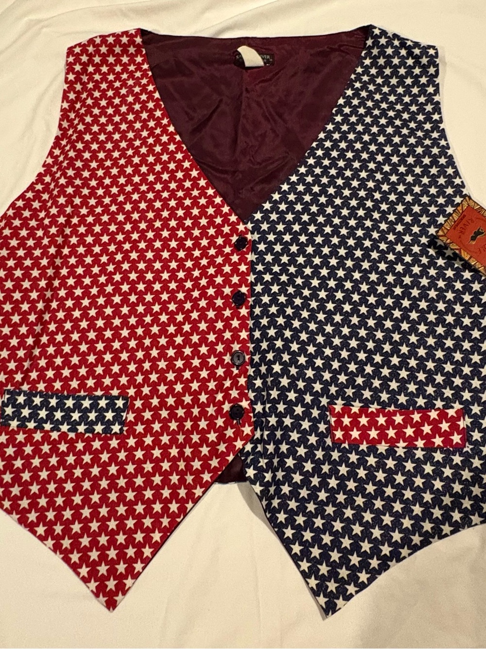 Vintage Saddle River Sportswear  USA American Vest Button Front  Size: 3X